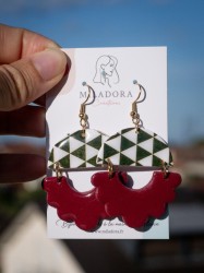 Boucles d'oreilles Oracles - Miladora Créations - Bijoux en argile polymère et acier inoxydable