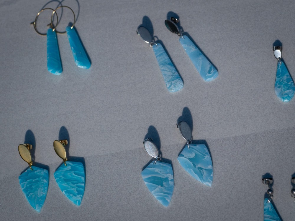 Boucles d'oreilles Précieuses Turquoise - Miladora Créations