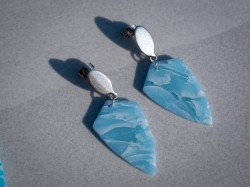 Boucles d'oreilles Précieuses Turquoise - Miladora Créations