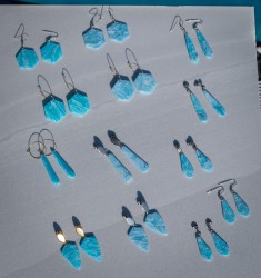 Boucles d'oreilles Précieuses Turquoise - Miladora Créations