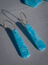 Boucles d'oreilles Précieuses Turquoise - Miladora Créations