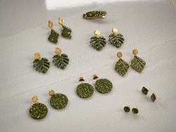 Boucles d'oreilles plante Jardin d'automne - Miladora Créations