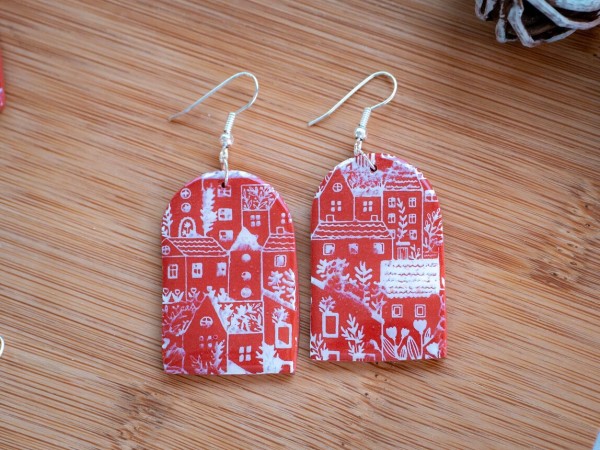 Boucles d'oreilles Noël Mulhouse - Miladora Créations